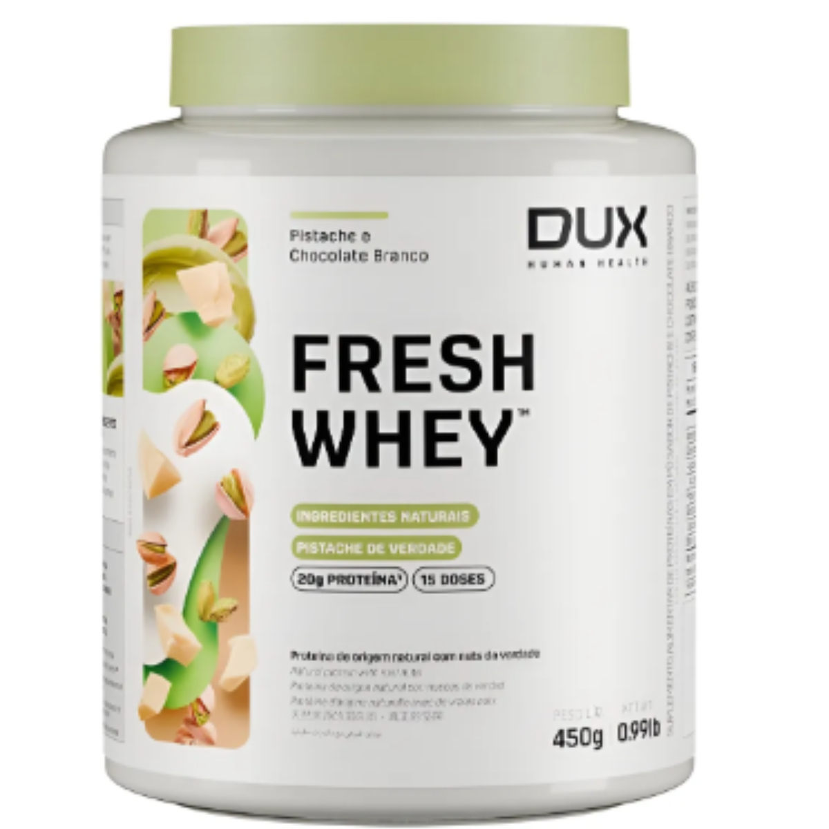 Fresh Whey Pistache E Chocolate Branco 450g Dux