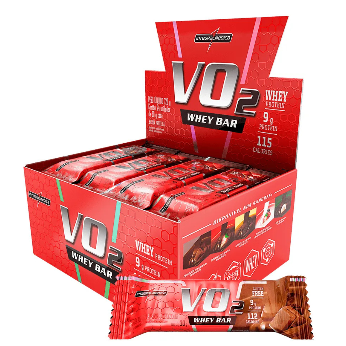 Vo2 Protein Slin Chocolate Barra C/12 30g Integralmedica