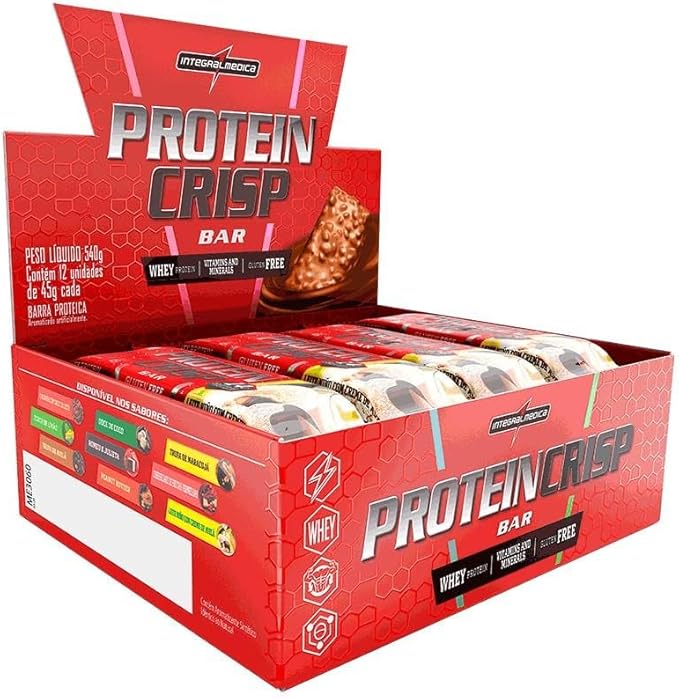 CRISP BAR LEITE NINHO C/CREME DE AVELA DISP C/12 - INTEGRALMEDICA