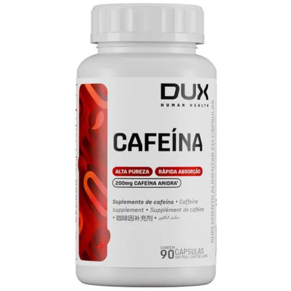 CAFEINA 200MG CPS SOFTGEL COM 90 - DUX