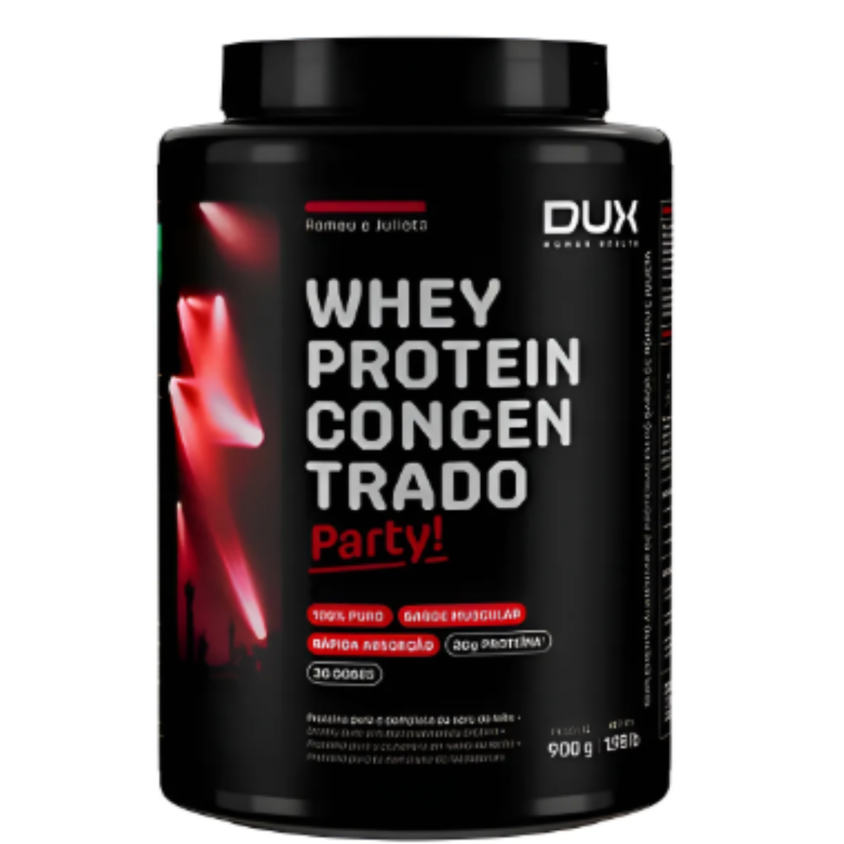 Whey Protein Concentrado Party Romeu e Juliata 900g  Dux
