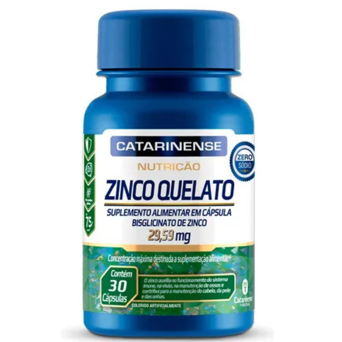 Catarinense Zinco Quelato Cat Nutrição 30 Cps