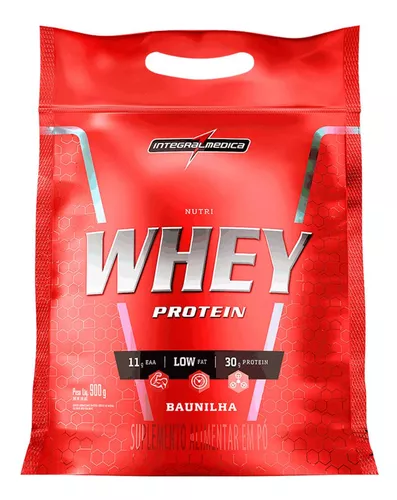 NUTRI WHEY PROTEIN BAUNILHA PCT 900G  INTEGRALMEDICA