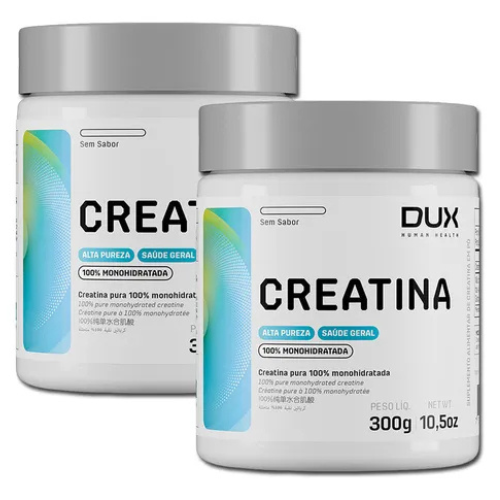KIT 2X CREATINA 100% MONOHIDRATADA 300g DUX