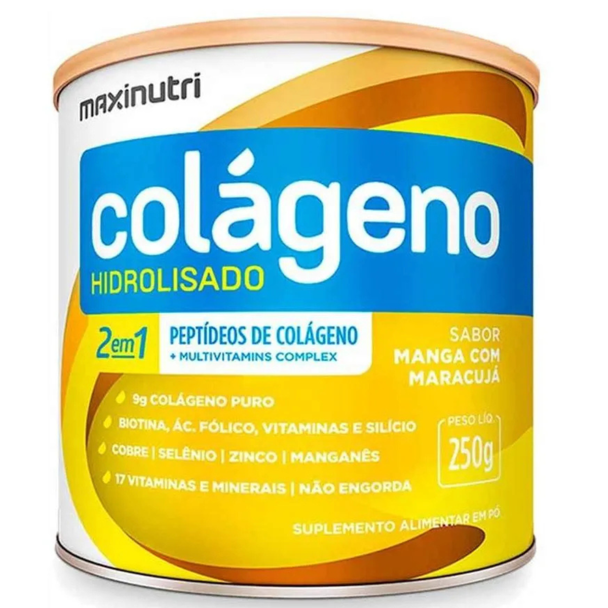 COLAGENO HIDR 2EM1 MANGA/MARACUJA 250G - MAXINUTRI