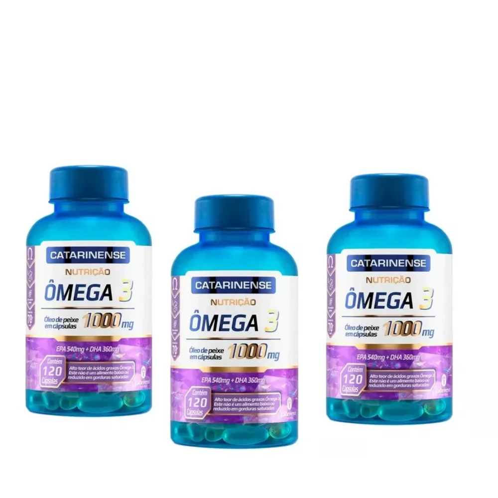 COMBO OMEGA 3 3 UN 1000MG CPS C/120-CATARINENSE