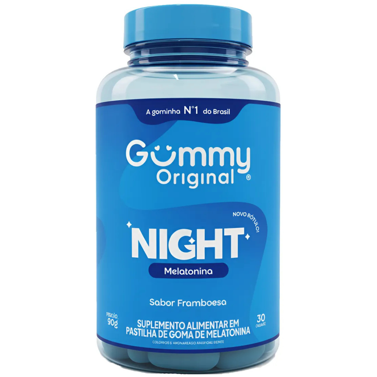 Gummy Night Melatonina Sabor Framboesa C/30 Gomas