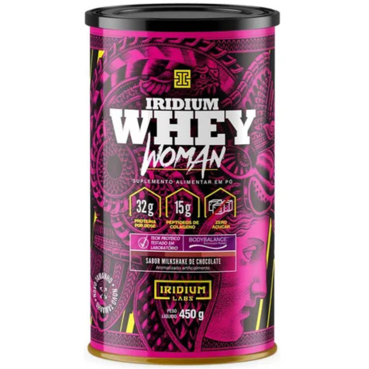 Whey Protein Woman Body Collagen  450g  Iridium Labs Sabor Milkshake de Chocolate