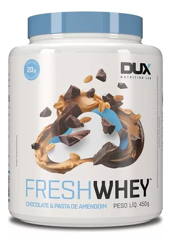 FRESH WHEY CHOCOLATE E PASTA DE AMENDOIM 450G - DUX