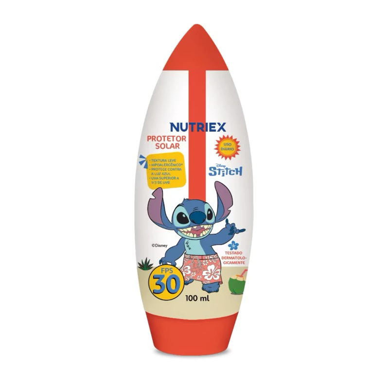 PROTETOR SOLAR KIDS FPS 30 STITCH 100ML - NUTRIEX